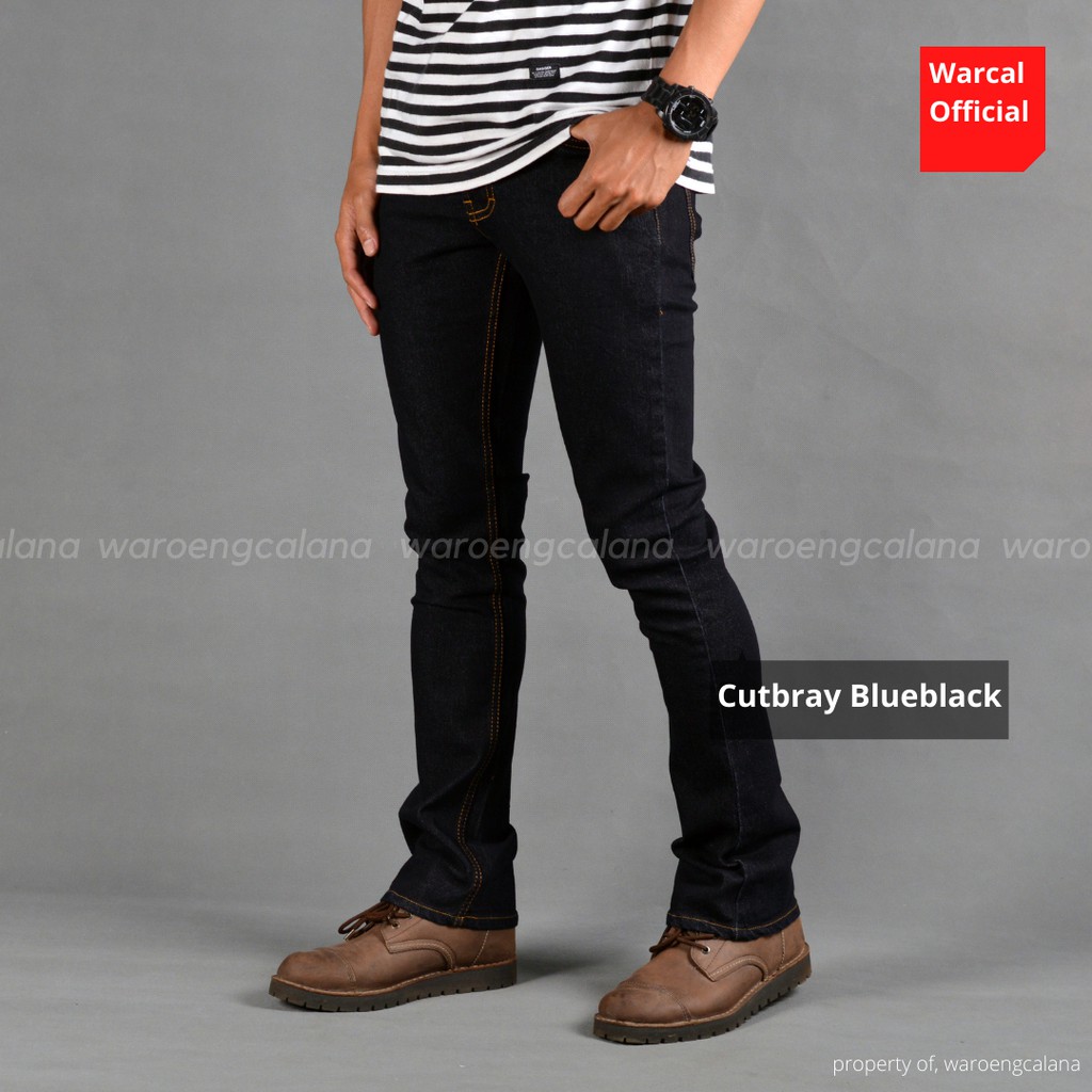 Varius Celana Cutbray Jeans Blueblack