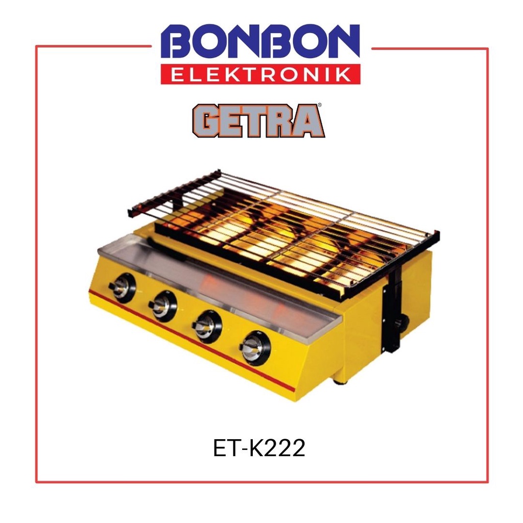 GETRA Griller 4 Burner BBQ ET-K222 Pemanggang Gas Sate Steak ETK222