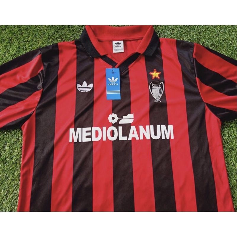Jersey Retro Vintage Classic Milan Home Mediolanum 1990/1991