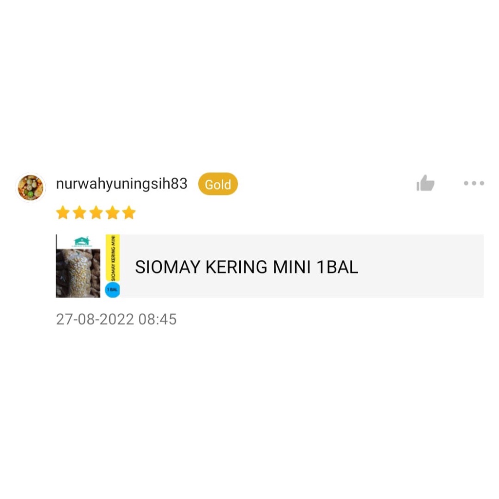 SIOMAY MINI 1BAL 5Kg / SIOMAY KERING MINI 5KG/ LIBANFOOD