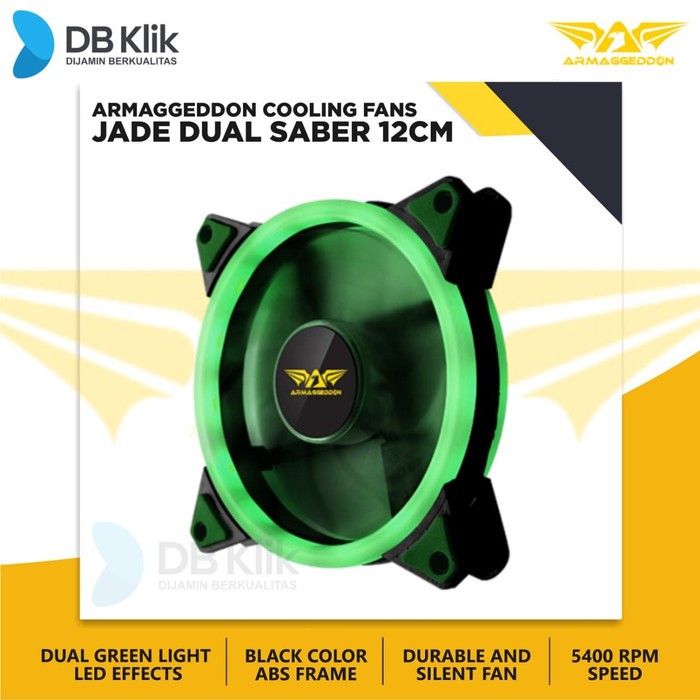 Fan Armaggeddon Green Jade Dual Saber 12cm |