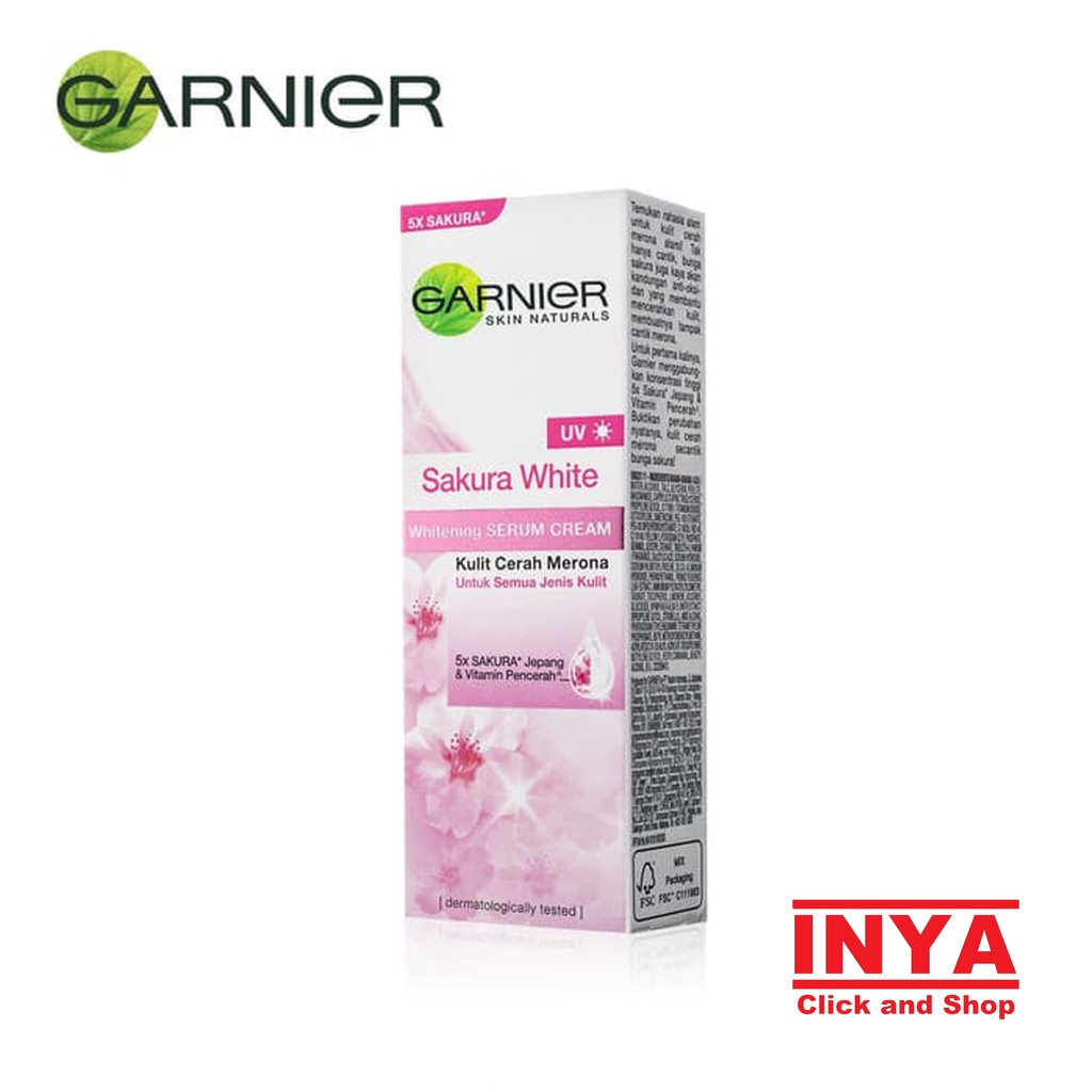 GARNIER SAKURA WHITE WHITENING SERUM DAY CREAM 20ml