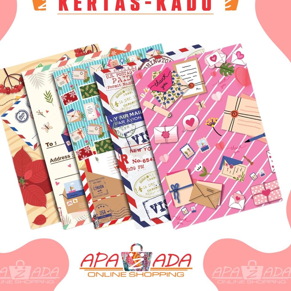 

☊ Apazada - Kertas Kado Grosir Murah Motif Mix Isi 50pc / Bungkus Kado Untuk Pengiriman Hadiah Murah Berkualitas Bisa ☟