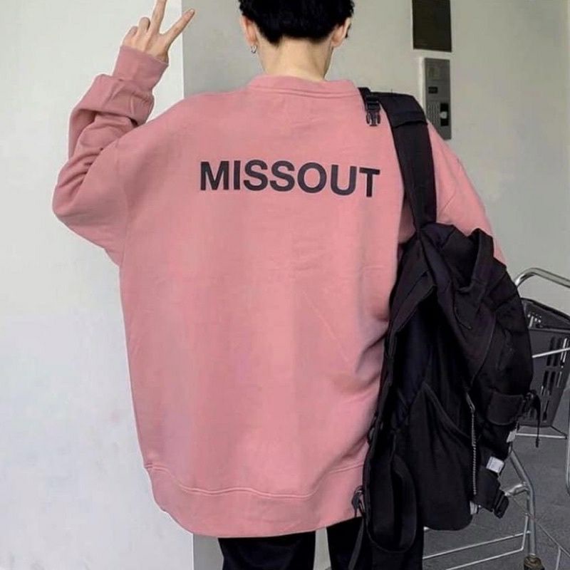 (S - 6XL) Sweater Korean Style Hitam Putih Peach Sweatshirts BIG SIZE Oversize Fleece Harajuku S M L XL 2XL 3XL 4XL 5XL 6XL Loose Long Sleeve Jumbo Pria Wanita Fleece