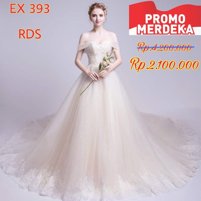 Gaun Pengantin BARU EX 393