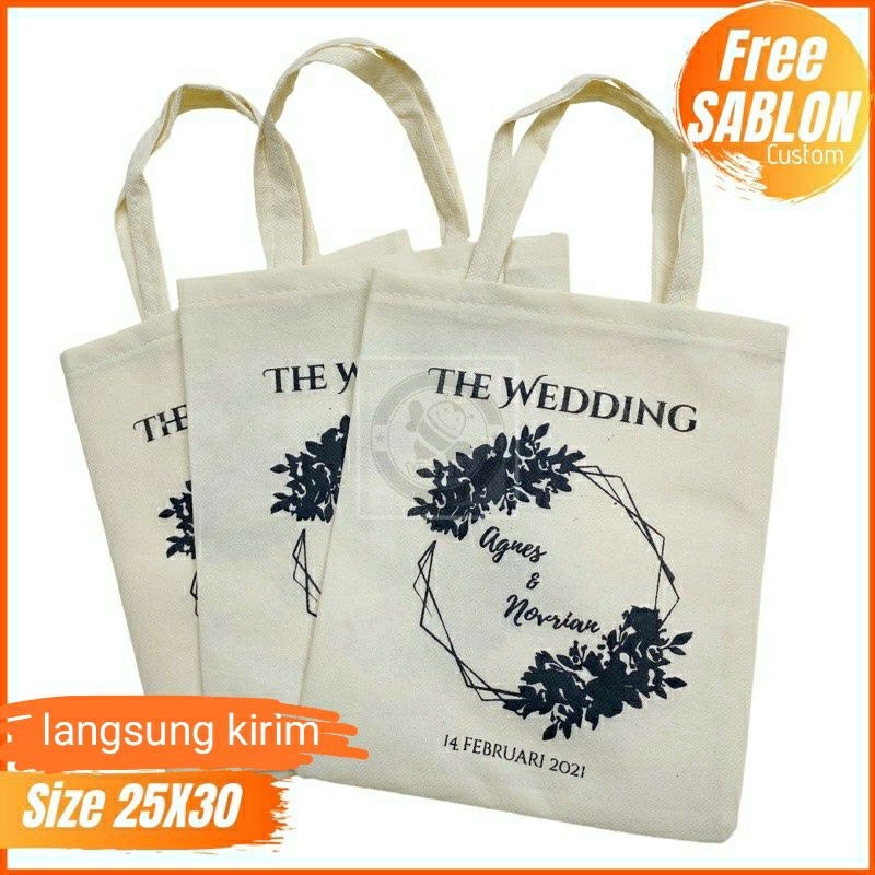 

tas souvenir / tas pernikahan / tas berkat ukuran 25x30