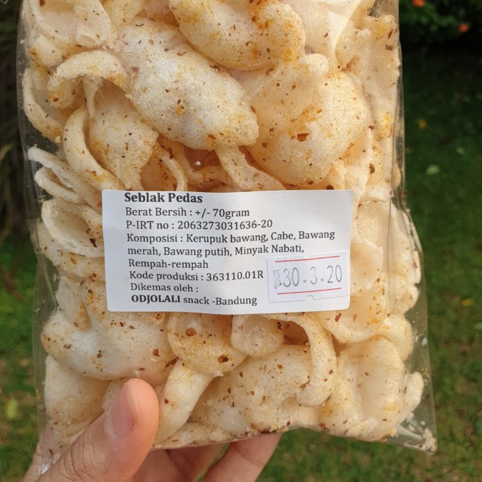 

Q124521 Seblak Putih Pedas / Kerupuk Bawang Pedas Odjolali Oleh Oleh Bsndung Dw501Sqs