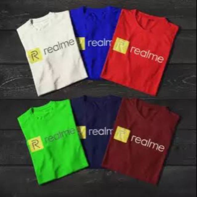 Kaos COMBED 30S REALME BAJU TSHIRT