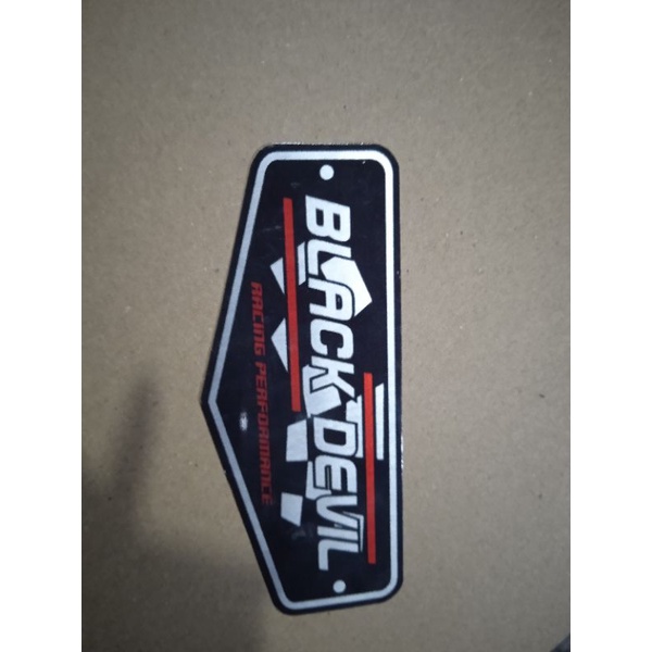 emblem BLACK DEVIL KNALPOT RACING
