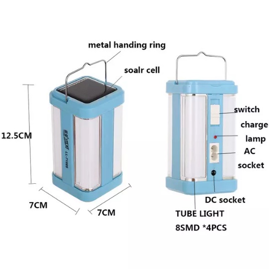 Anbolt Lampu Emergency / Lentera Emergency 4 Sisi 40watt PUSH ON YG-7977 Lampu Solar Emergency Tetap Nyala Lama Walau Listrik Mati/Lentera malam / Emergency Lamp