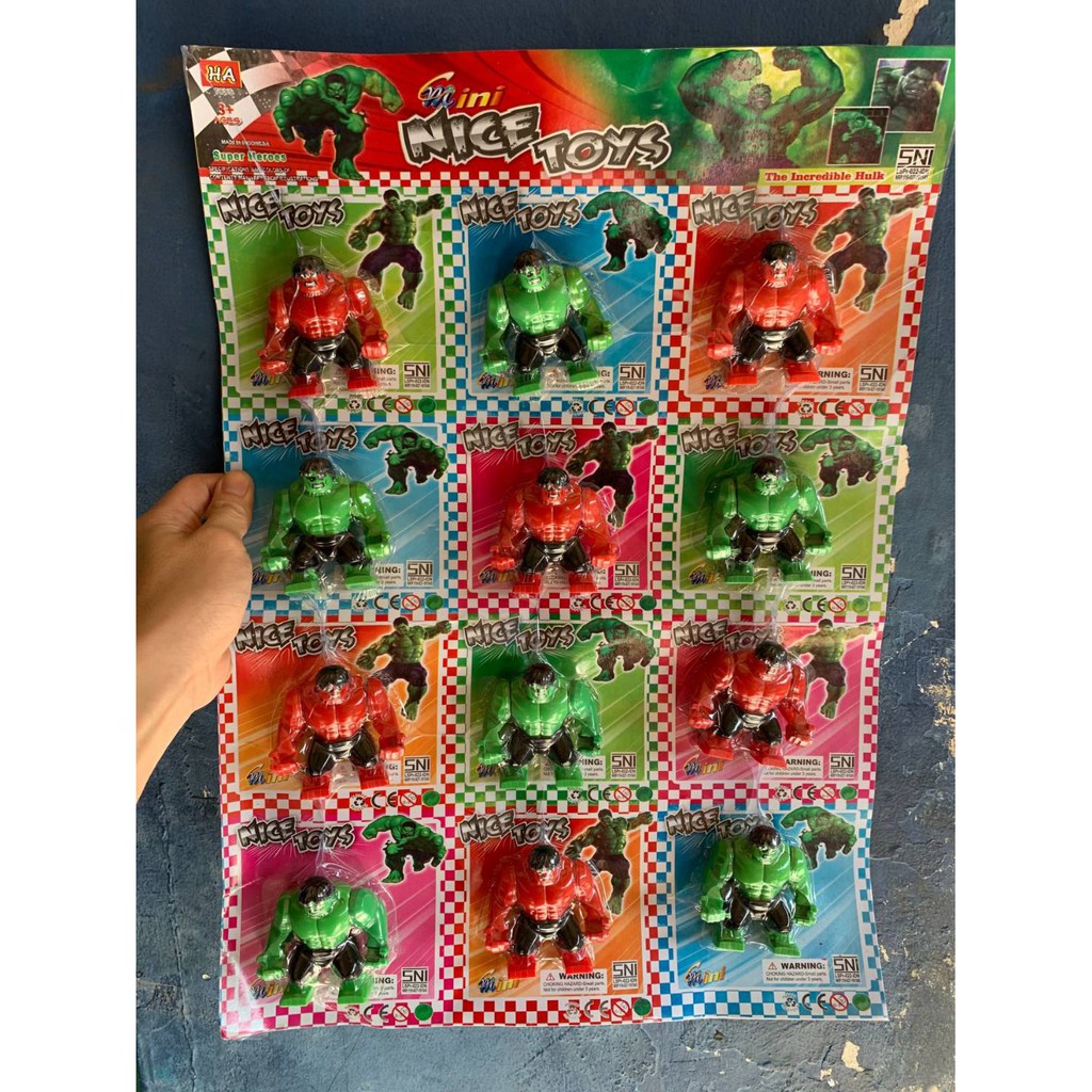 mainan anak hulk mainan figurin hulk hulk mainan hulk isi 12