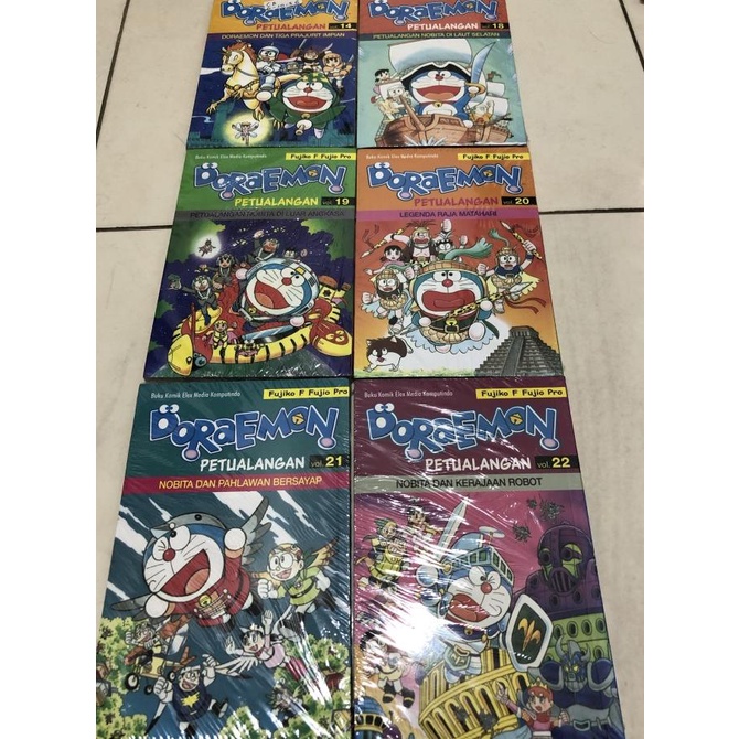 Buku komik doraemon petualangan original satuan