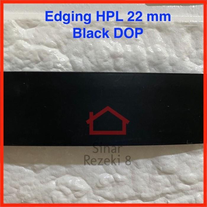 Edging HPL 22 mm BLACK DOP / Hitam Pinggir Meja Solid taco PVC Best Seller