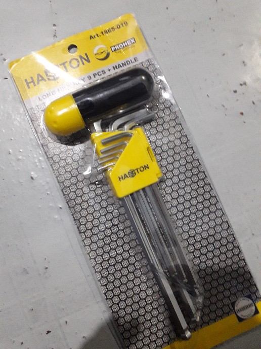 Kunci L Set Hasston Prohex Kunci L Hexagon Set 9pcs Haston 9 Pcs Hexagon + Handle Panjang Kunci L