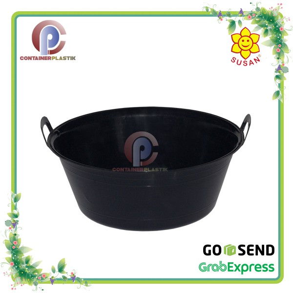 Baskom Kuping - Baskom Serbaguna - Waskom Kuping 18 Hitam - SUSAN