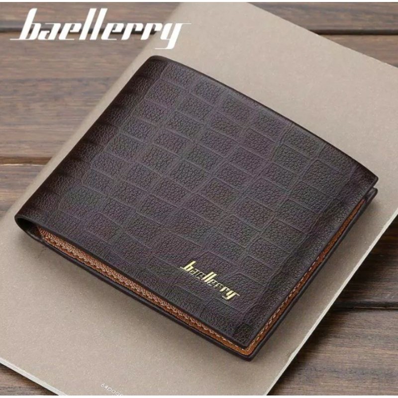 DOMPET PRIA BAELLERRY Dompt Lipat Bahan Kulit pu Dompet Pria