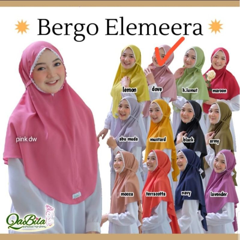 bergo Elmeera Qabila hijab