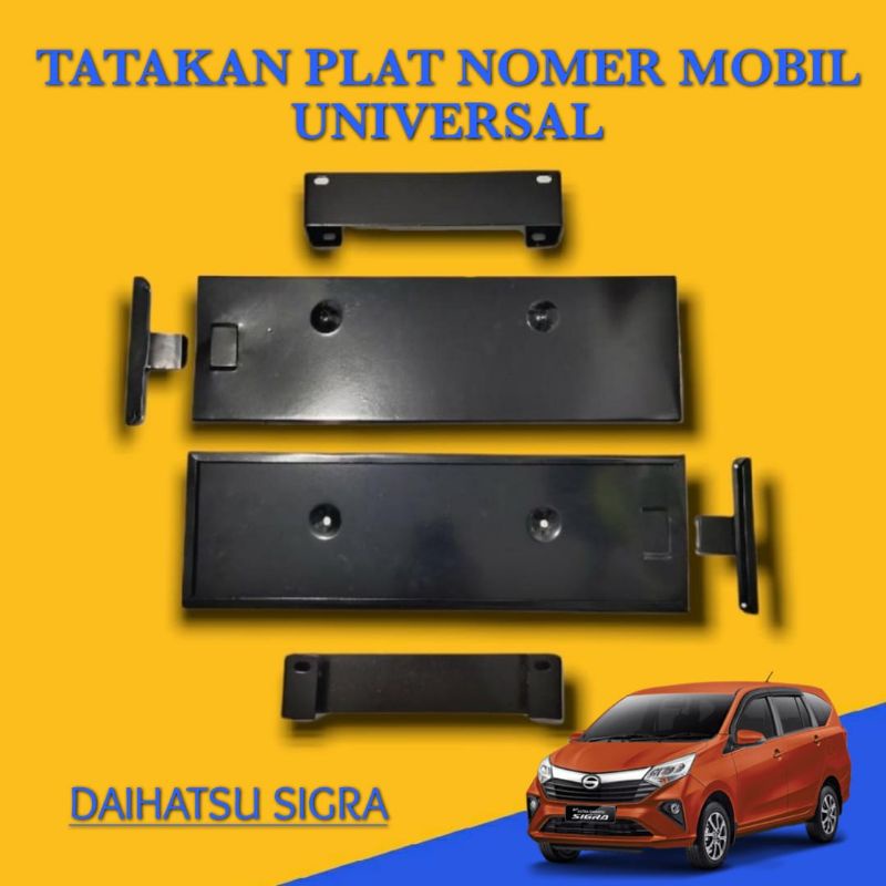 TATAKAN DUDUKAN PLAT NOMER SELIP MOBIL SIGRA