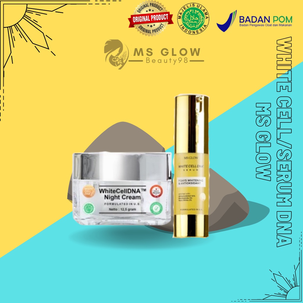 White Cell Dna Night Cream Ms Glow/White Cell Dna Ms Glow/White Cell Dna Night Cream Ms Glow/Serum W