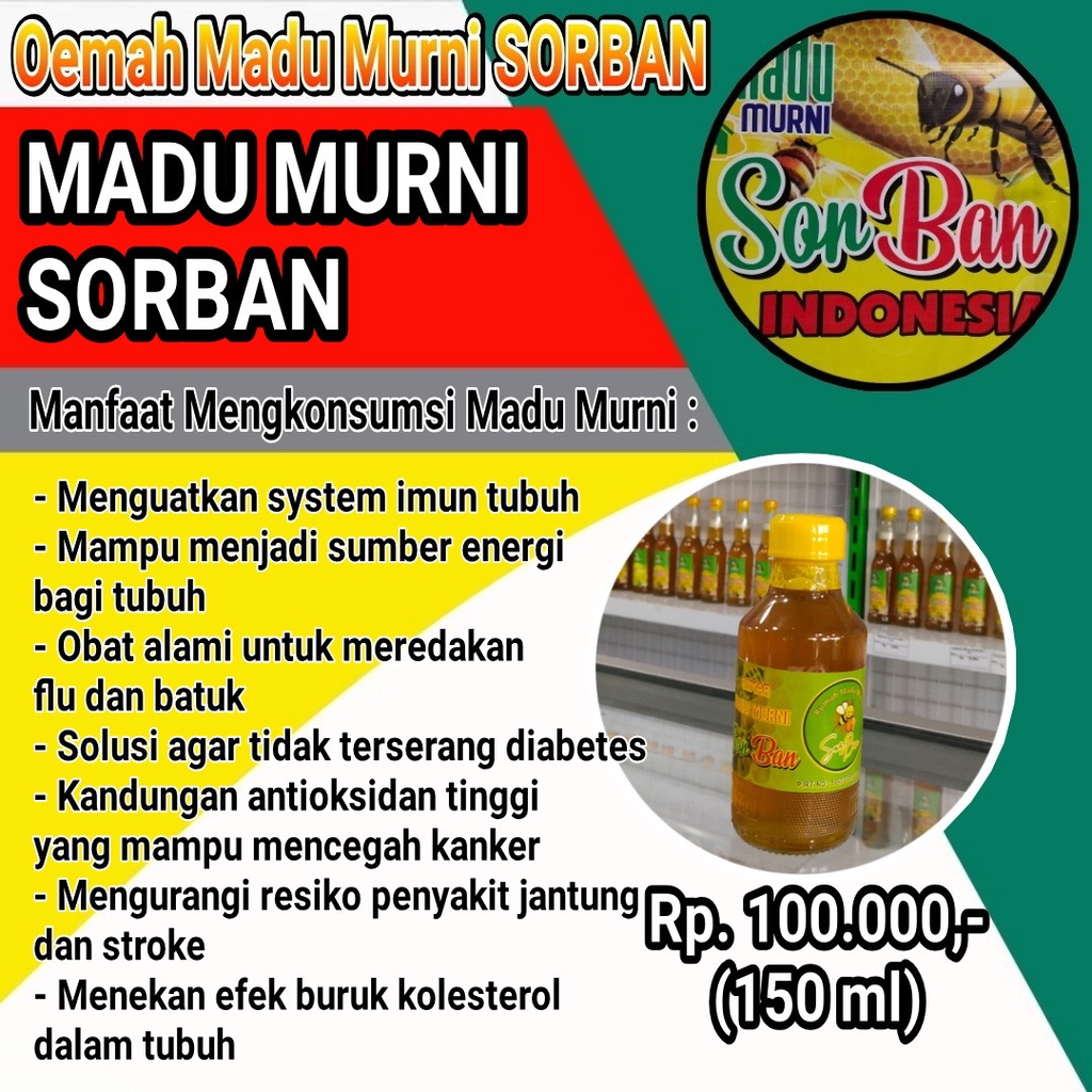 

Madu Murni SORBAN 140 ML