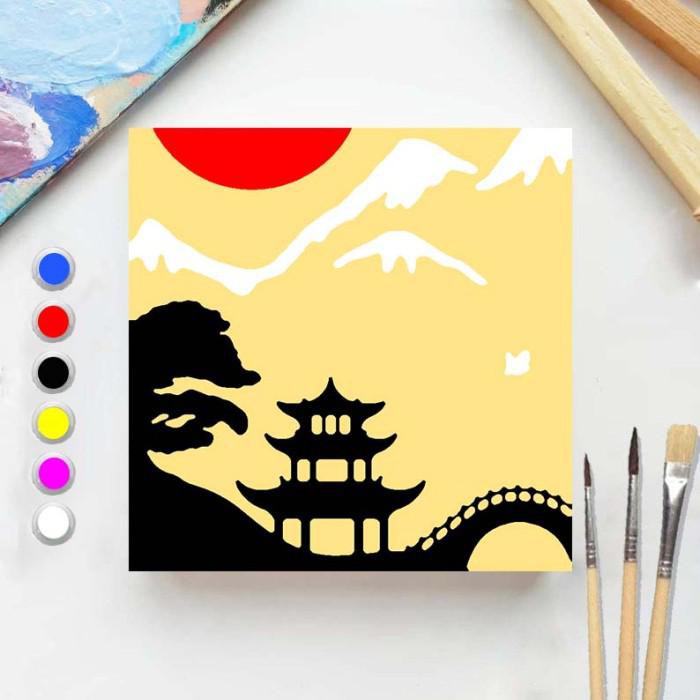 

Art / Paint By Number Japan Shadow 20X20 Painting Kit/Set Melukis - Japan Shadow