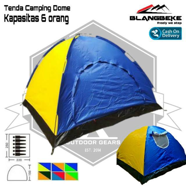 Tenda Camping KAPASITAS 6 ORANG Tenda Pendaki