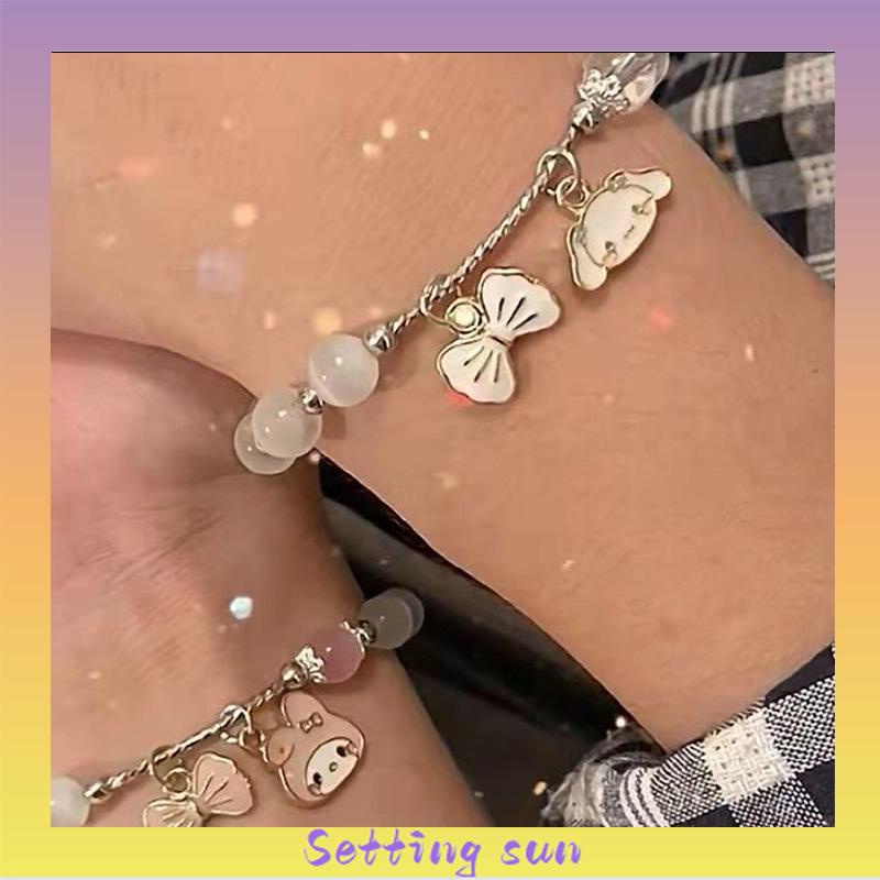 Melody Cinnamon Dog Opal Gelang Lucu Sederhana Gelang Hadiah Pacar TN