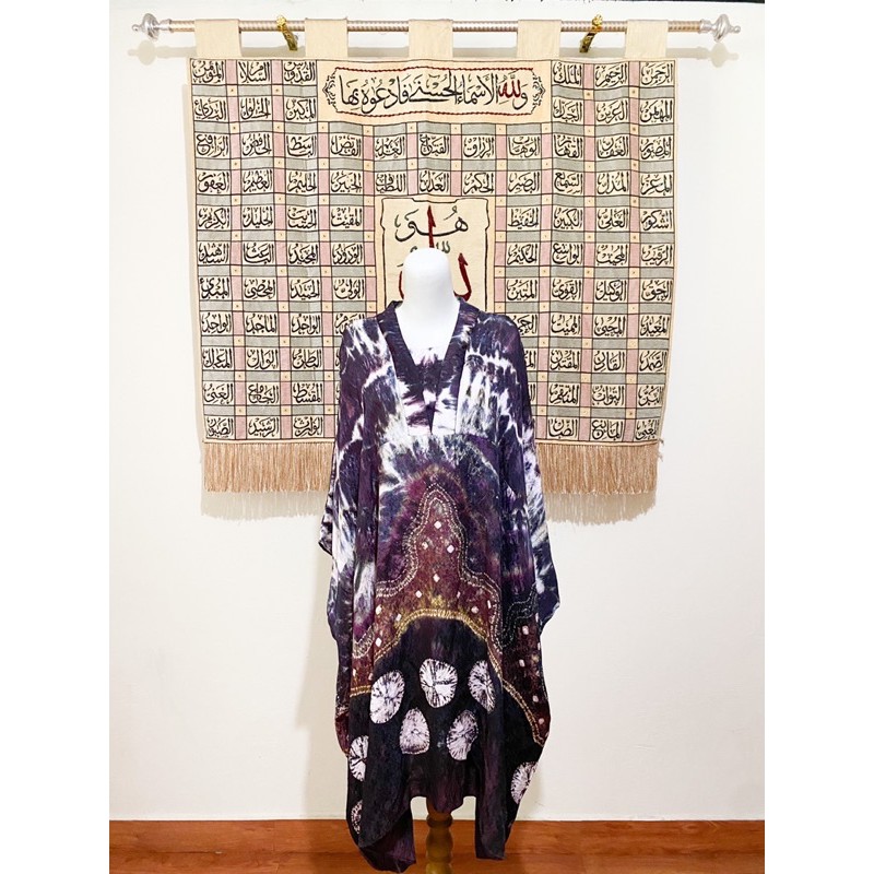 Dian Pelangi Tunik Batwing Batik Jumputan Serat Nanas