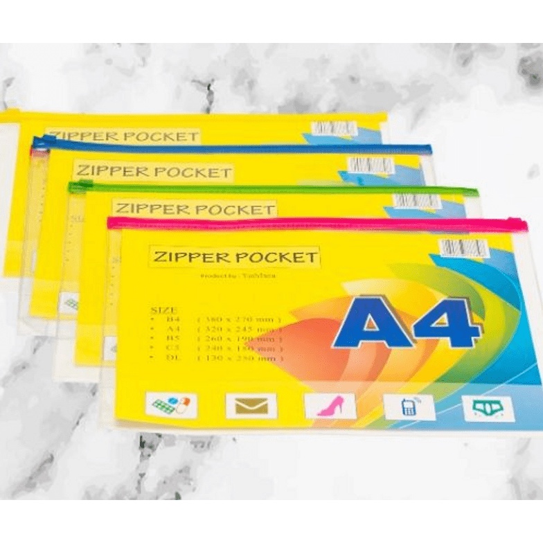 Zipper Pocket A4 Yushinca ZP 101