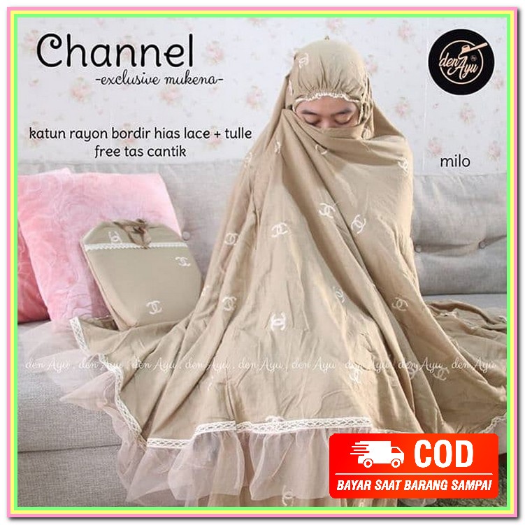 Mukena Mukenah Dewasa Remaja Kekinian Terbaru 2021 Travel Traveli TS564 Mukena Dewasa Chanel / Kat