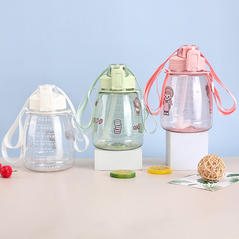 [littlecrab] Botol Minum 1.3L Viral Korea FREE STICKERS Botol Minum Ombre Gradasi Gendut Unik Botol Minum Kekinian Doff 1300ML Free Stickers-6