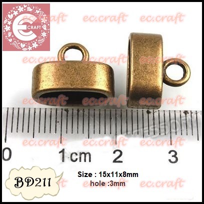 10 PCS METAL END CAP BRACELET BAHAN AKSESORIS HANDMADE CHARM GELANG TALI