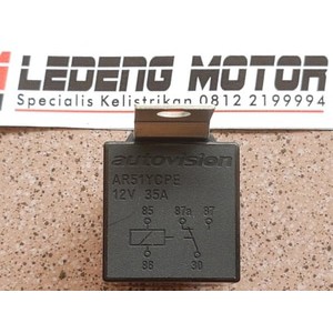 Autovision Relay 12V 24V 35a 40a Relai Klakson Rellay Alarm Rilai Lampu Motor Mobil Universal