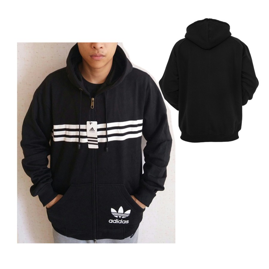 jaket pria switer ADDS jaket strip BIGSIZE