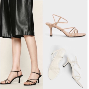 SANDAL WANITA | CNK CKS325 STRAPPY SCULPTURAL HEEL ORI PREMIUM IMPORT