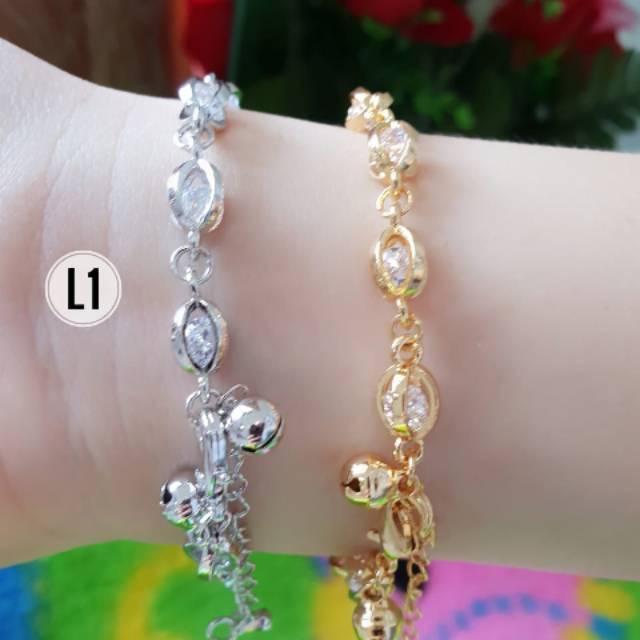 Gelang xuping  mata kristal putih n0919