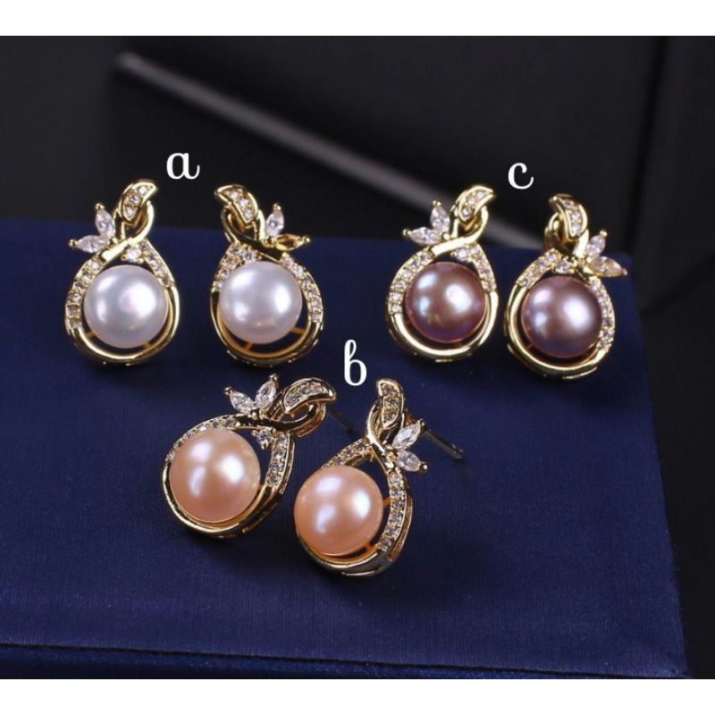 Giwang mutiara|anting mutiara asli lombok|mutiara lombok terbaru|anting mutiara tawar|mutiara lombok