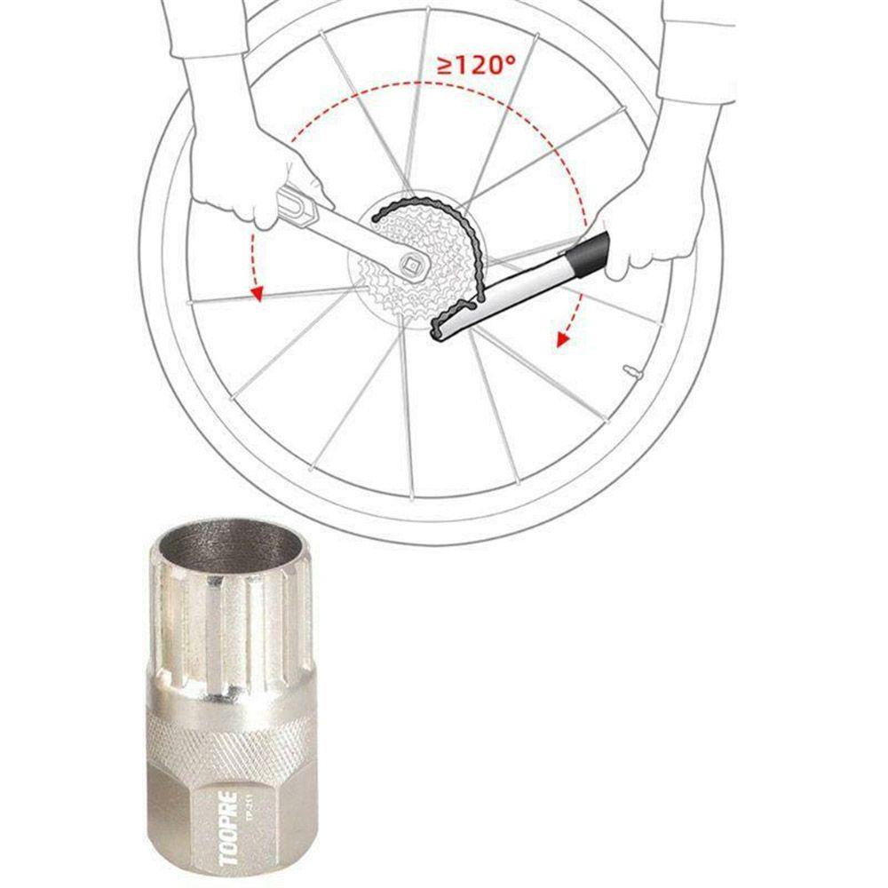 Solighter Removal Repair Tool Steel Remover Lockring Atur Kejepitan Kaset Sepeda Freewheel