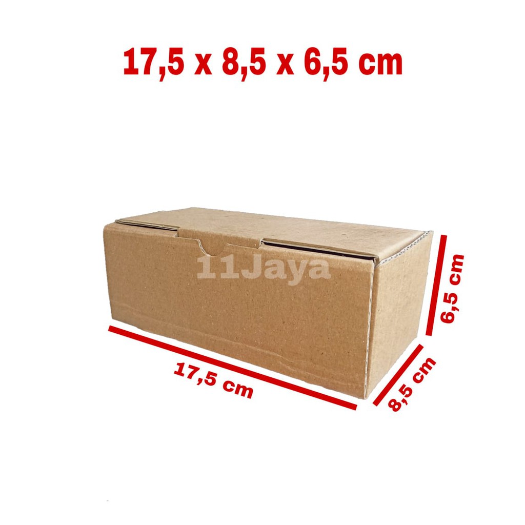 Kardus Packing Polos Model Die Cut Ukuran17,5 x 8,5 x 6,5 cm