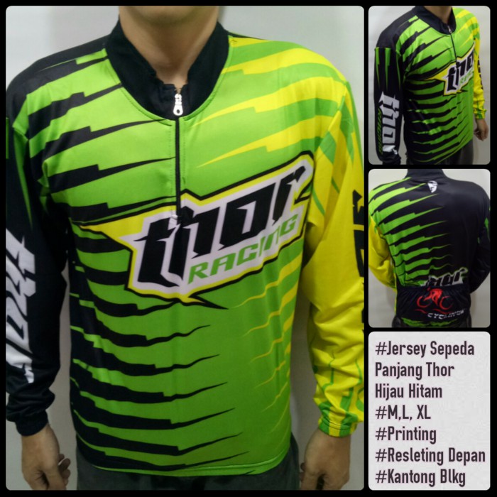  Jersey  Sepeda  Hijau Hitam Jersey  Terlengkap