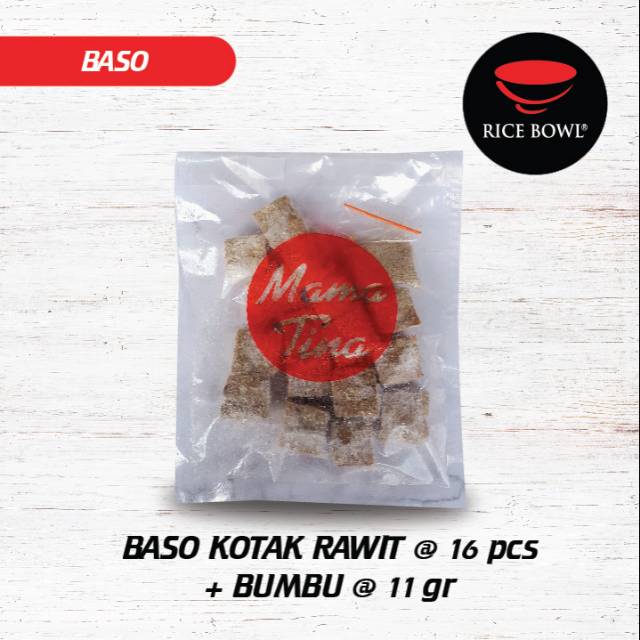 

BASO KOTAK RAWIT (ISI 16 PCS) + BUMBU 11 GR