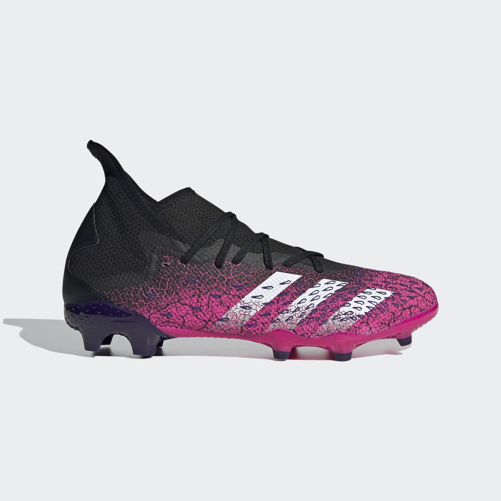 Sepatu Bola Pria Adidas Predator Freak .3 Fg Hitam Pink