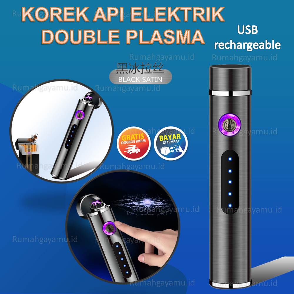 Jual Firetric Korek Api Elektrik Double Plasma Arc Lighter Usb