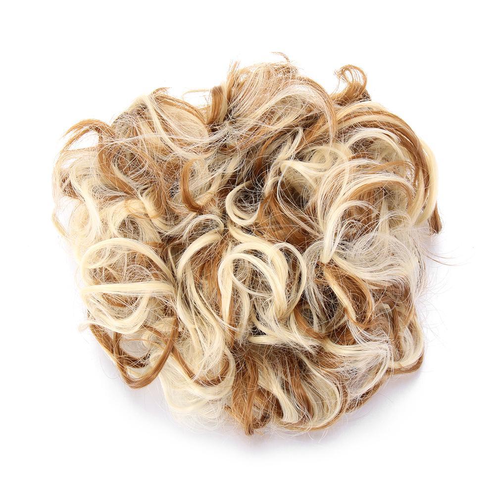 Lily 80G Hair Bun Curly Sintetis Kuncir Rambut Scrunchie Sanggul