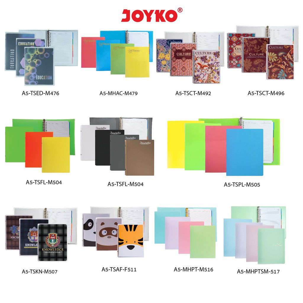 

Joyko Binder Note Buku Catatan Tulis Ukuran A5 20 Ring