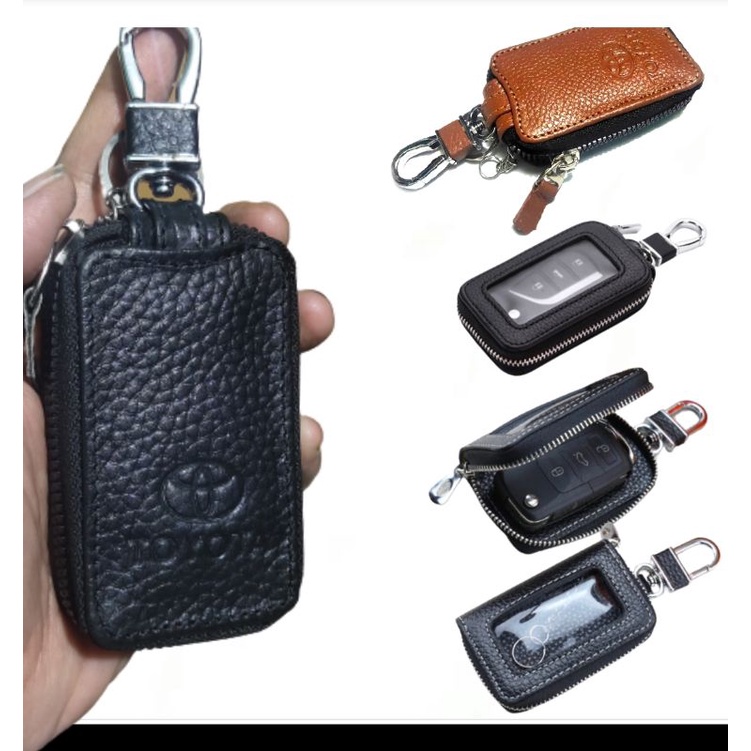 dompet kunci remote keyless mobil Toyota emboss dompet STNK mobil