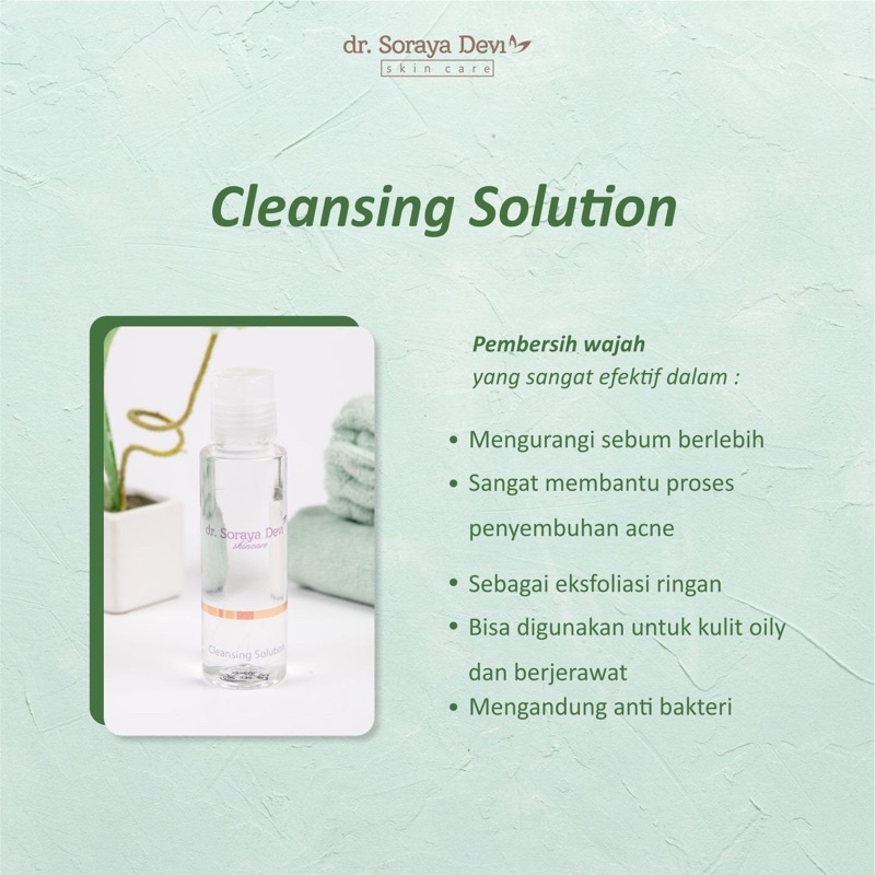 CLEANSING SOLUTION By dr. SORAYA DEVI SKINCARE