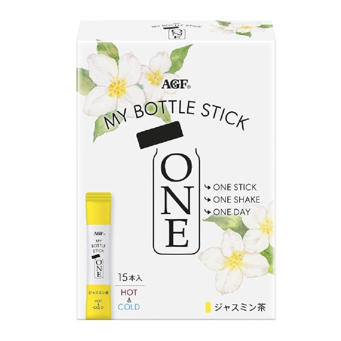 AGF My Bottle Stick One Jasmine Tea Hot &amp; Cold 15 Sticks x 1.8g