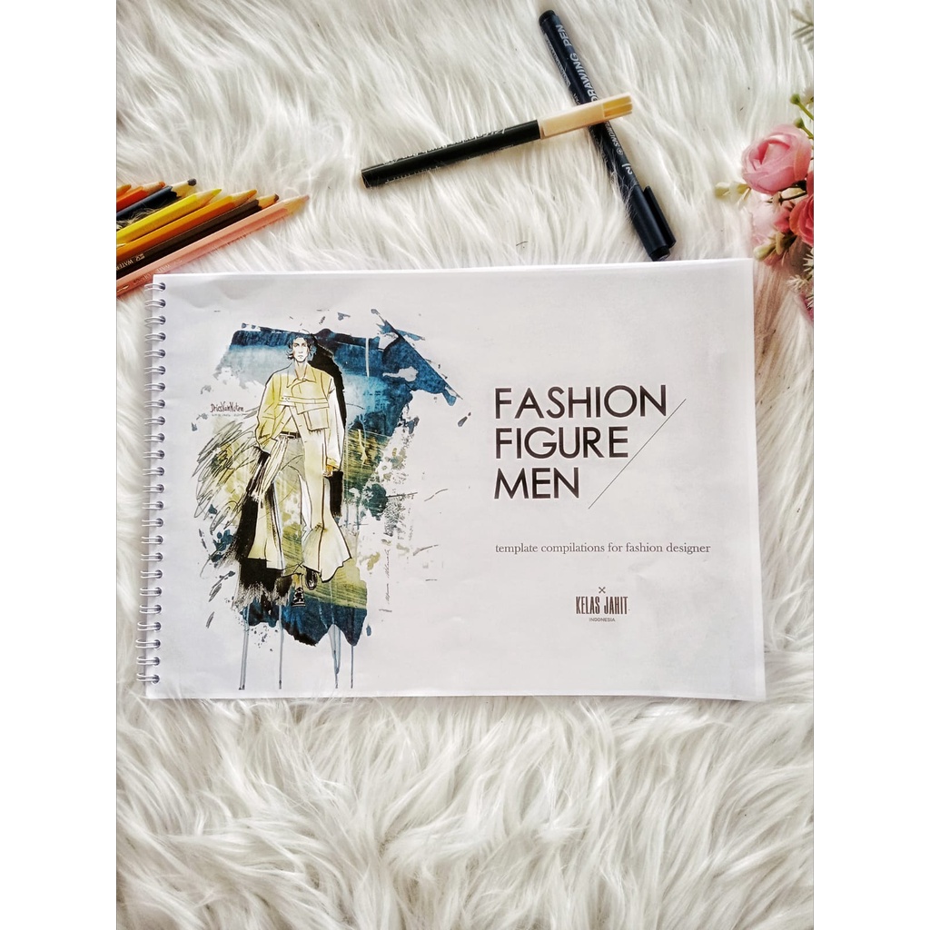 

Buku Template Fashion Figure laki-laki 70 Lembar