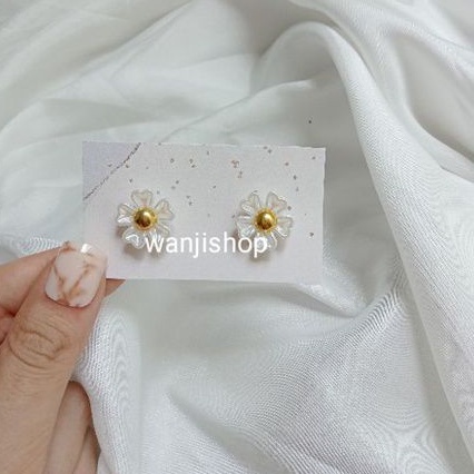 Anting Korea Bunga Kekinian Simple Murah Cute